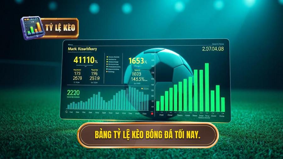 2. Bảng tỷ lệ kèo bóng đá tối nay.