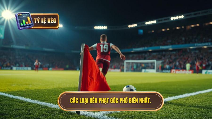 Các loại kèo phạt góc phổ biến nhất